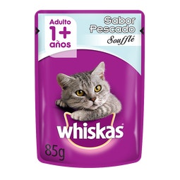 WHISKAS® sobrecito para gatos pescado en souffle image