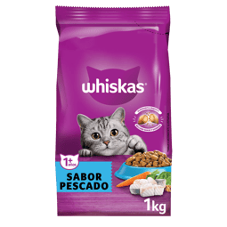 WHISKAS® alimento seco para gatos adultos pescado image