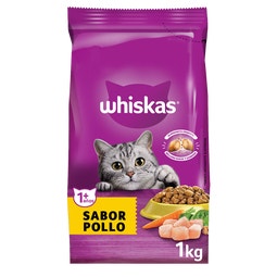 WHISKAS® alimento seco para gatos adultos pollo image
