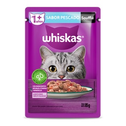 WHISKAS® sobrecito para gatos pescado en souffle image