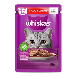 WHISKAS® sobrecito para gatos carne en salsa image