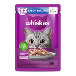 WHISKAS® sobrecito para gatos sardina en salsa image