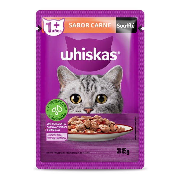 sobrecito para gatos carne en souffle