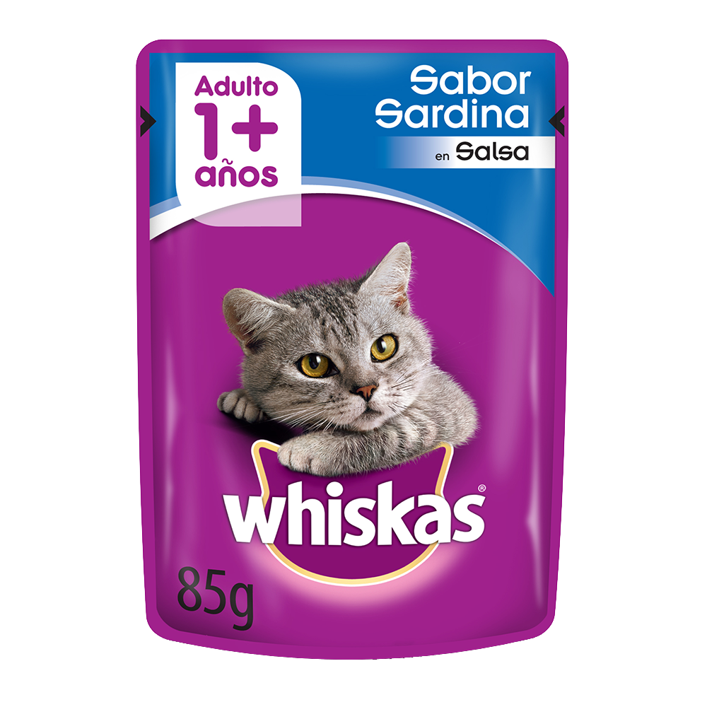 WHISKAS® sobrecito para gatos sardina en salsa image