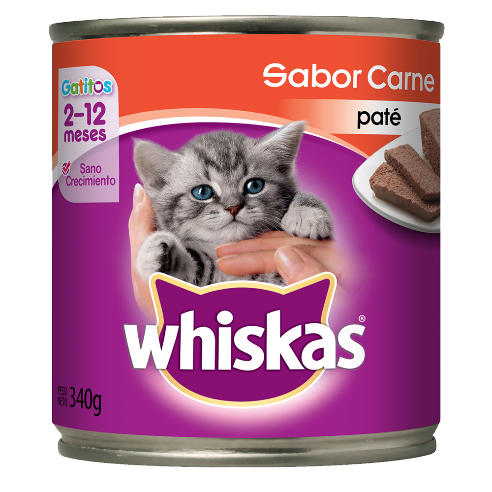  WHISKAS® lata para gatitos carne en pate image