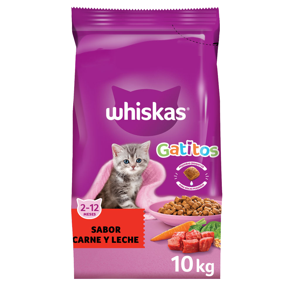 WHISKAS® alimento seco para gatitos carne y leche WHISKAS® Chile