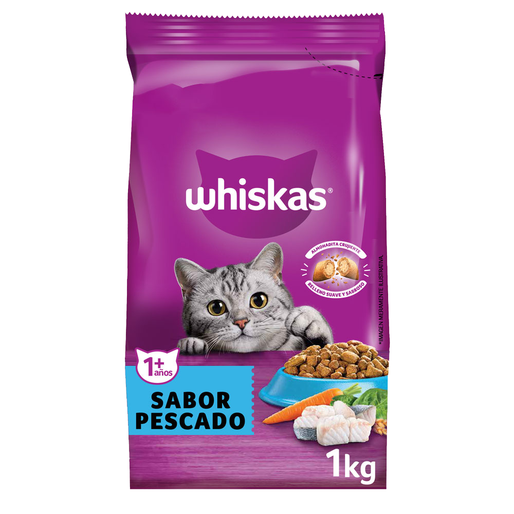 WHISKAS® alimento seco para gatos adultos carne WHISKAS® Chile
